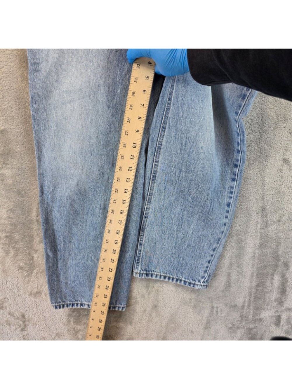 Empyre Jeans Youth 27 Blue Straight Loose Skate Adjustable Waist 100% Cotton - Picture 7 of 13